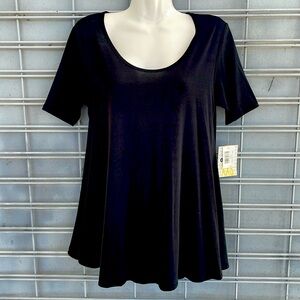 LulaRoe Black  Perfect T High Low Top
